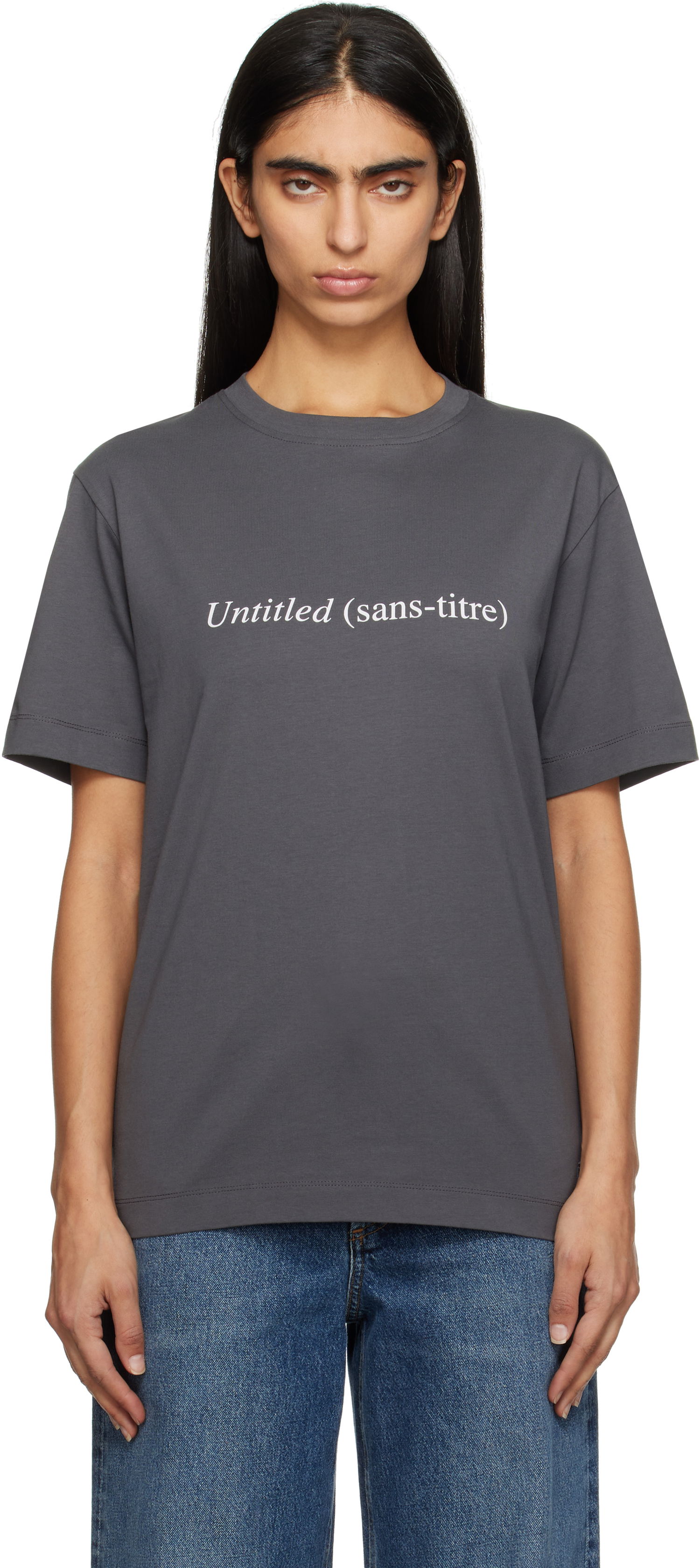 Tričko Études Études Untitled Regular Fit T-Shirt Šedá | H24MMTSH121-95, 0