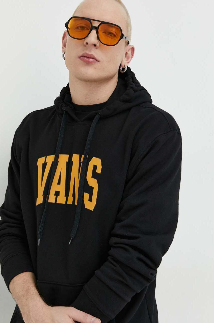 Mikina Vans Varsity Pull Over Hoodie Čierna | VN0007W6BLK1, 0