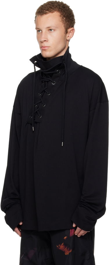 Košeľa Dries Van Noten Dries Van Noten Lace-Up Shirt Čierna | 252-021115-2603, 3