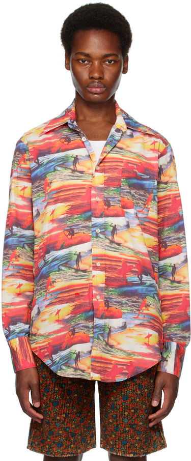 Košeľa ERL ERL Sunset Beach Print Shirt Rôznofarebný | ERL06B006, 0