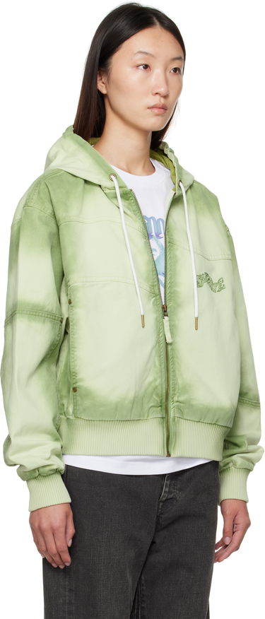 Bunda Dime Dime Hooded Utility Jacket Zelené | DIMESU251MAT, 4