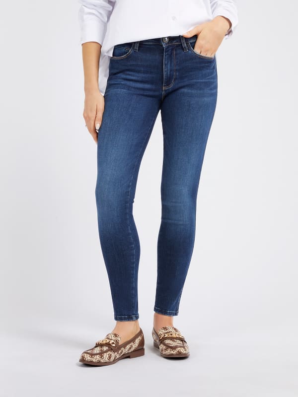 Džínsy GUESS Mid Rise Skinny Denim Pant Navy | W4RAJ3D4Q03, 0