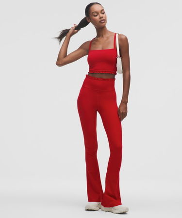 Tielko lululemon Nulu Cropped Ruffle Tank Top Červená | prod20004239, 2