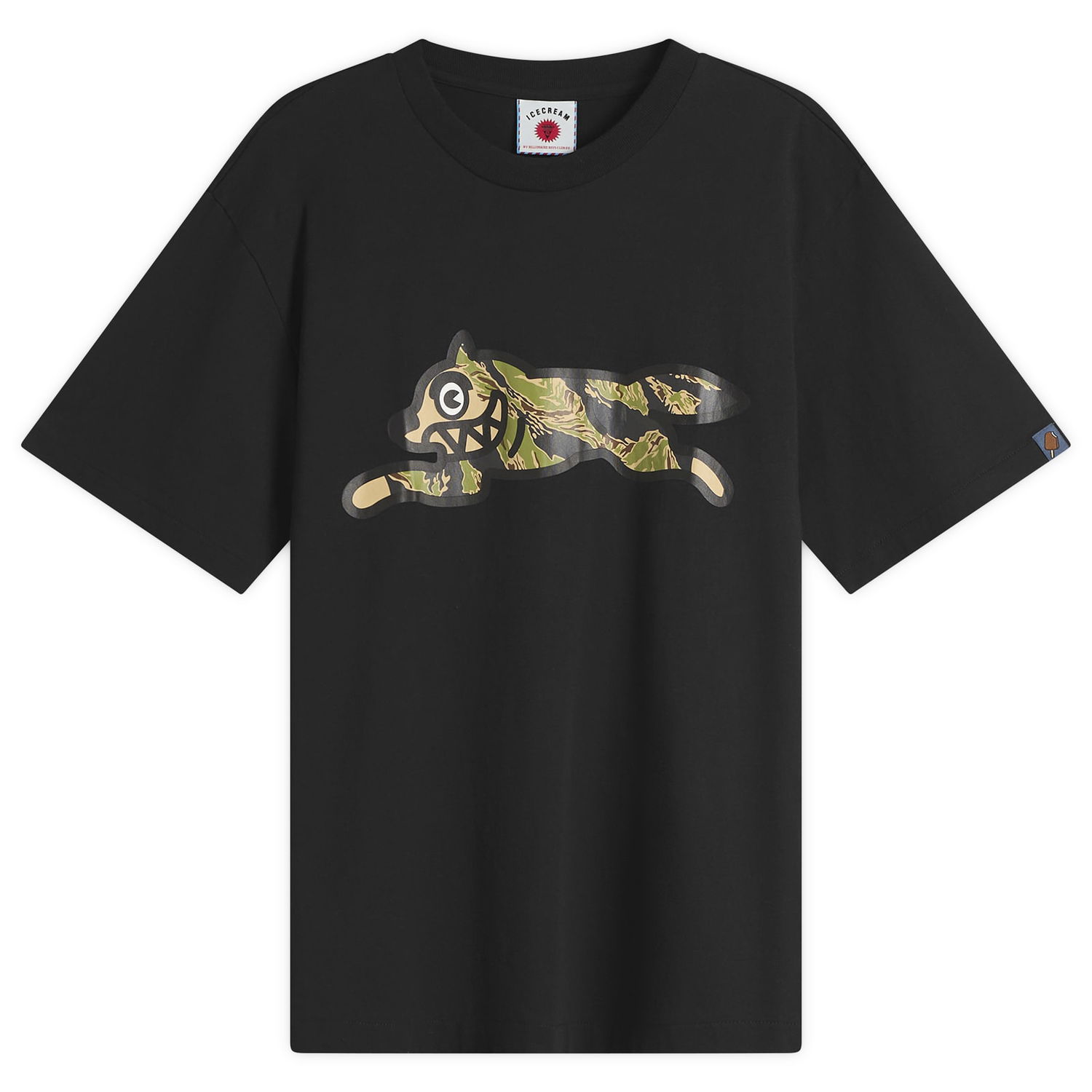 Tričko BBC IceCream Tiger Stripe Running Dog T-Shirt Čierna | IC25437-BLK, 0