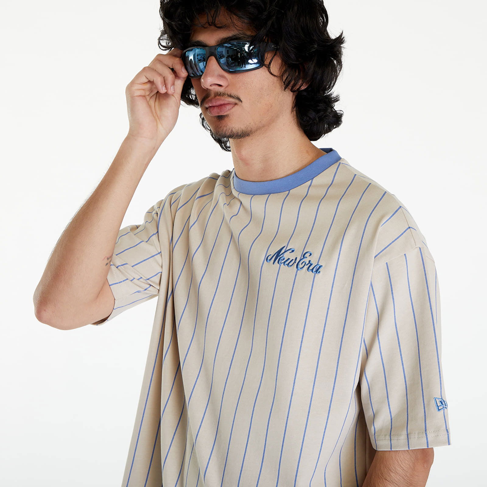 Pinstripe Oversized T-Shirt UNISEX