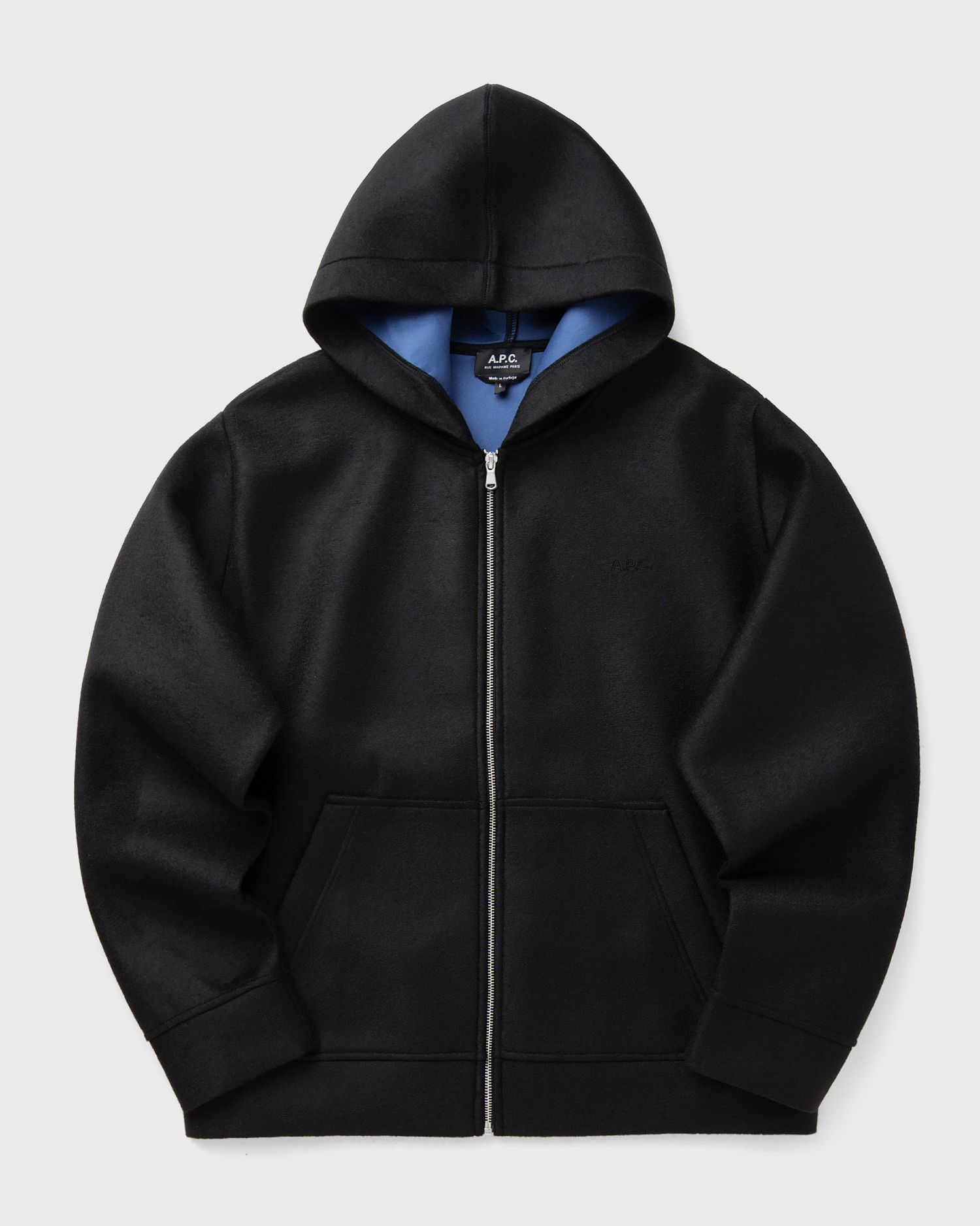 Mikina A.P.C. A.P.C. Alvin Zip-Up Hoodie Čierna | PSAFU-M27993-LZZ, 0
