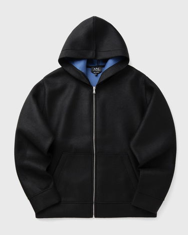 Mikina A.P.C. A.P.C. Alvin Zip-Up Hoodie Čierna | PSAFU-M27993-LZZ, 0