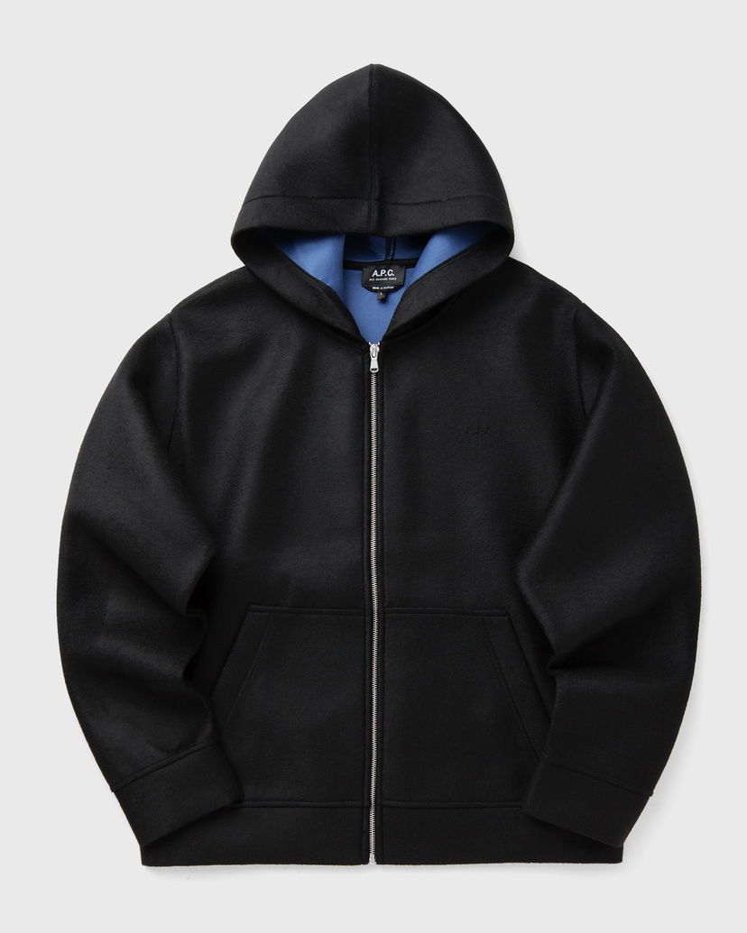 Mikina A.P.C. A.P.C. Alvin Zip-Up Hoodie Čierna | PSAFU-M27993-LZZ