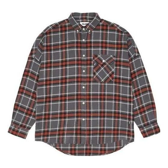 Košeľa Palace Flannel Shoulder Shirt Šedá | P23SHT061