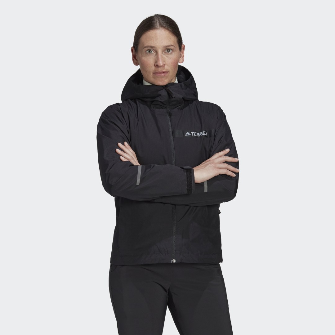Vetrovka adidas Performance Terrex Multi RAIN.RDY 2-Layer Rain Jacket Čierna | HF0825, 0