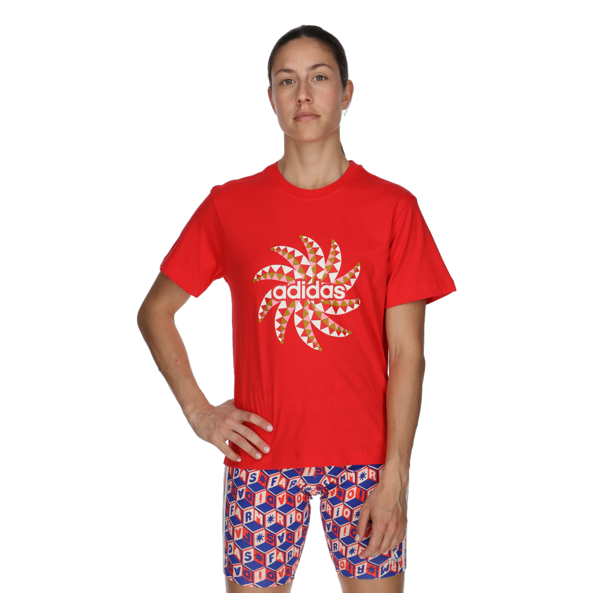Tričko adidas Originals Farm Graphic T-Shirt Červená | IQ4486, 0