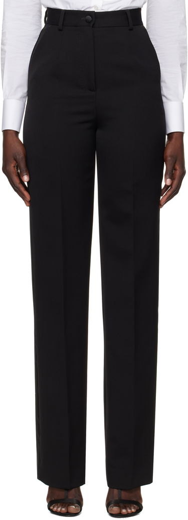 Nohavice Dolce & Gabbana Dolce&Gabbana Wool Tuxedo Trousers Čierna | FTC8ZT FU21E, 0