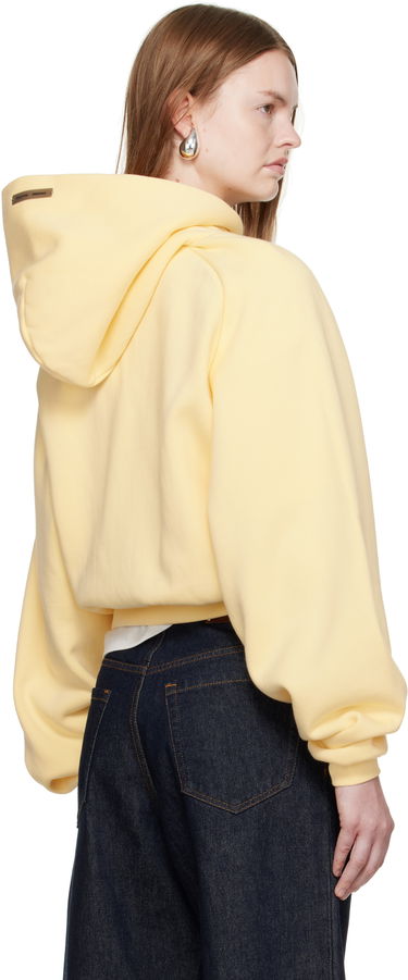 Mikina Fear of God Fear of God ESSENTIALS Cropped Fleece Raglan Hoodie Žltá | 192SP257828FW, 2
