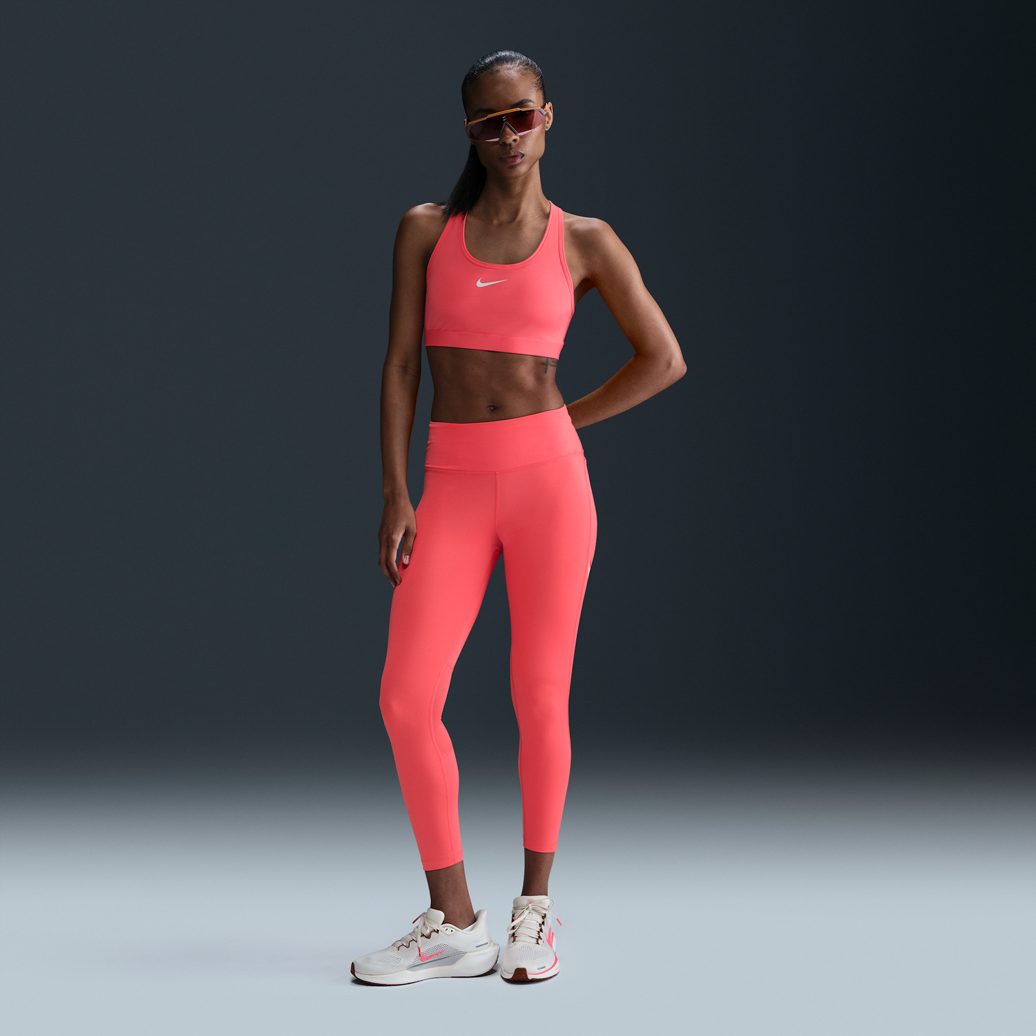 Legíny Nike Nike Fast 7/8 Mid-Rise Leggings Ružová | HV8555-814, 0