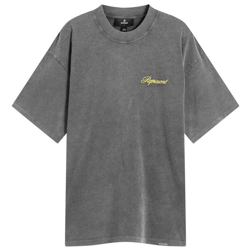 Tričko Represent Clo Represent Script Logo T-Shirt, Size Large Šedá | MLM100026-47