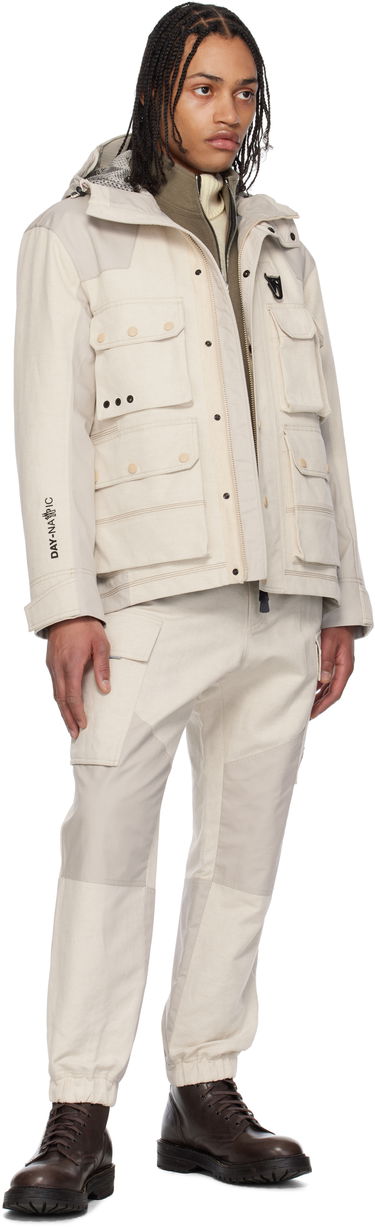 Cargo nohavice Moncler Moncler Grenoble x FRGMT Hiroshi Fujiwara Cotton & Linen Jogging Cargo Pants Béžová | K10972A00006598C3, 4