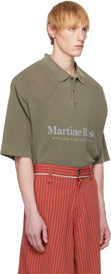 Polo tričko Martine Rose Martine Rose Padded Polo Zelené | 654JE02411L, 1