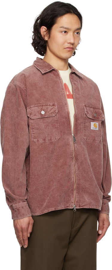 Košeľa Carhartt WIP Carhartt WIP Reynold Corduroy Overshirt Ružová | I034878, 1