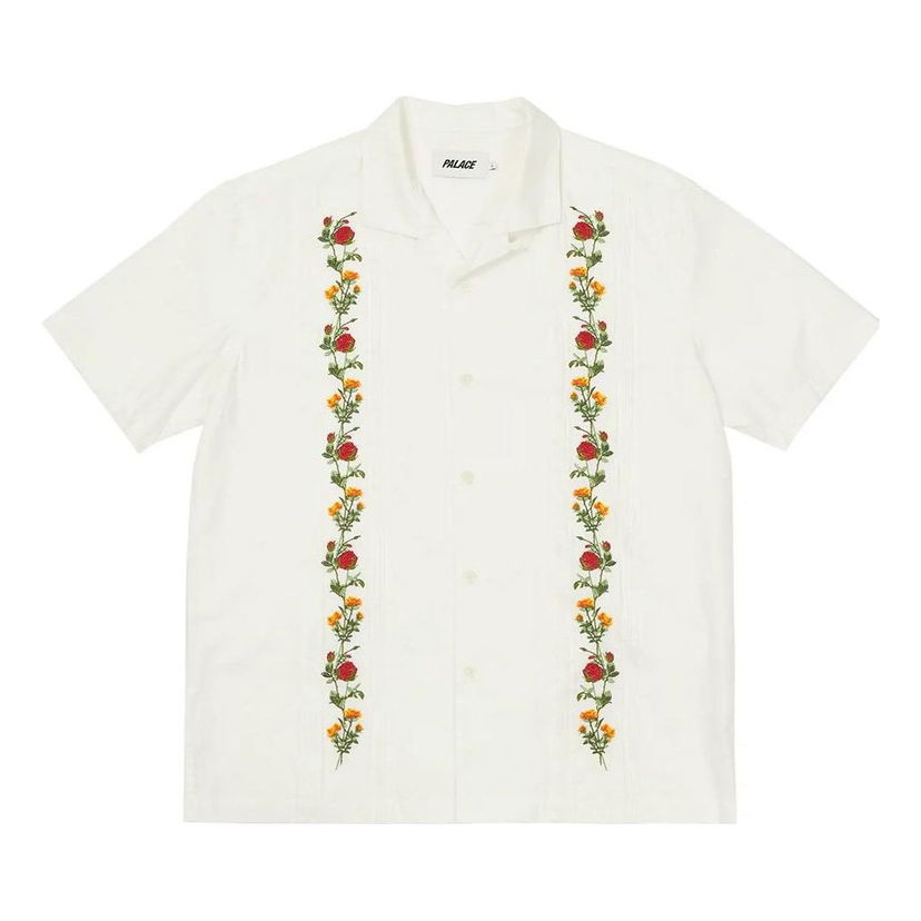 Košeľa Palace Floral Chain Short Sleeve Shirt Biela | P23SHT017