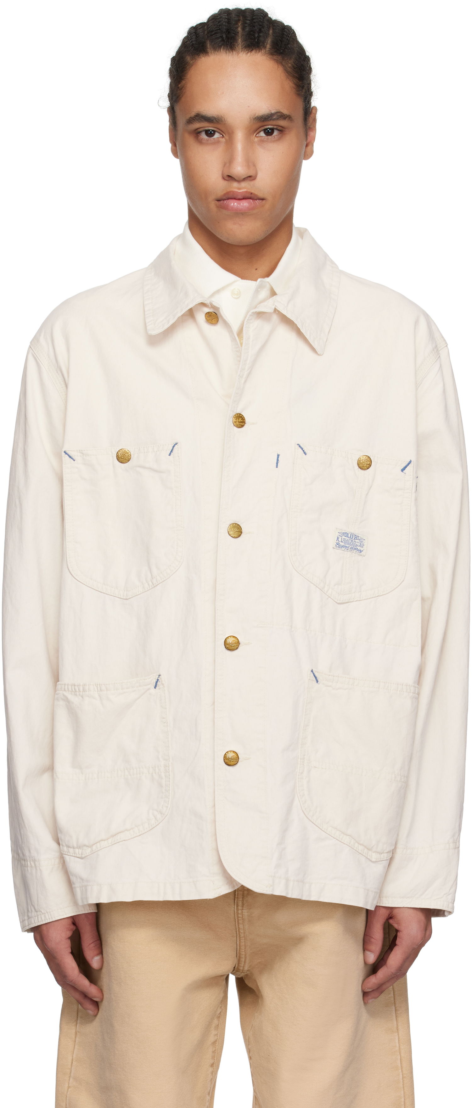 Bunda Polo by Ralph Lauren Polo Ralph Lauren Twill Utility Jacket Biela | 710963270001, 0