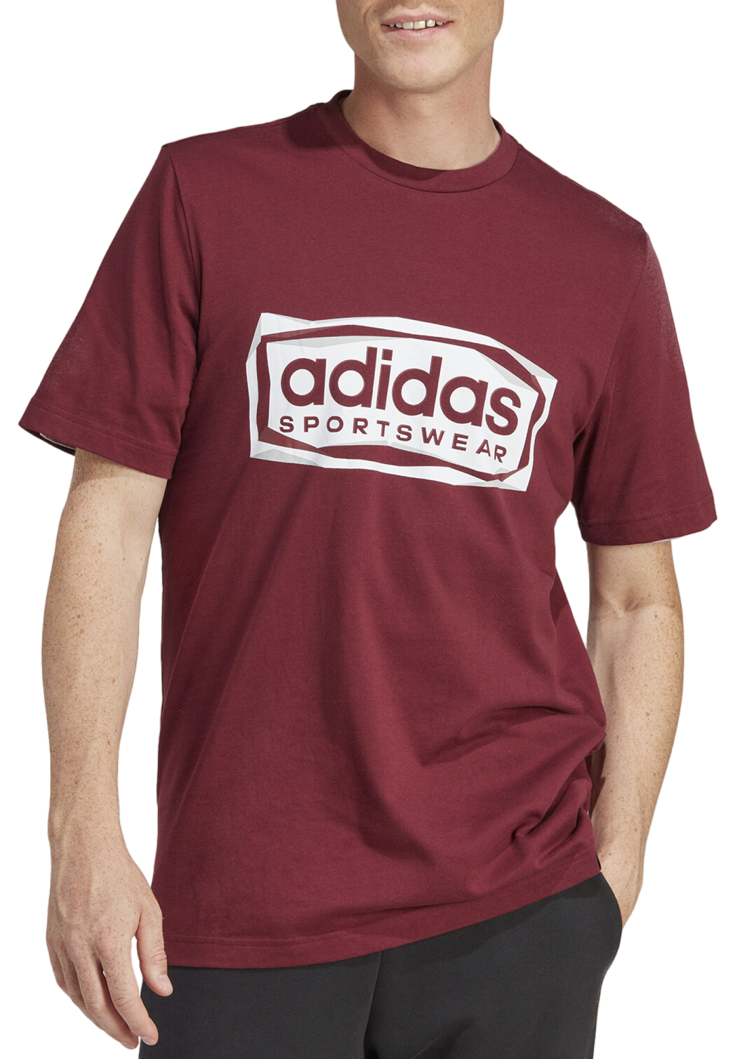Tričko adidas Performance Sportswear Folded Graphic Vínová | im8303, 0