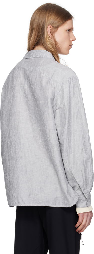 Košeľa Post Archive Faction (PAF) 8.0 Right Striped Zip Shirt Šedá | 8.0 TSR-ST, 2