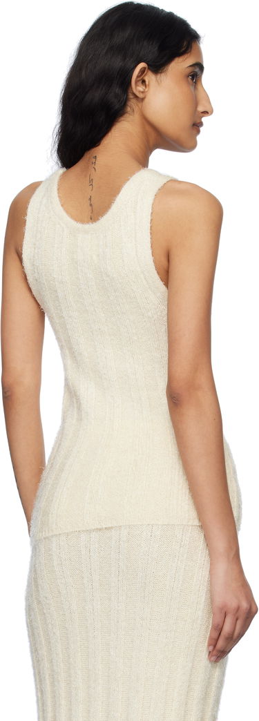 Tielko Khaite KHAITE Lena Knit Tank Top Béžová | 9744309, 2