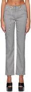 Miaou Tommy Gingham Trousers with Chain