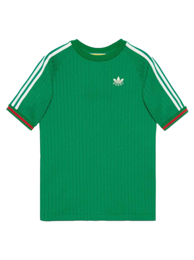Tričko Gucci adidas x Jersey T-Shirt Green Zelené | 700486 XJEJT 3063