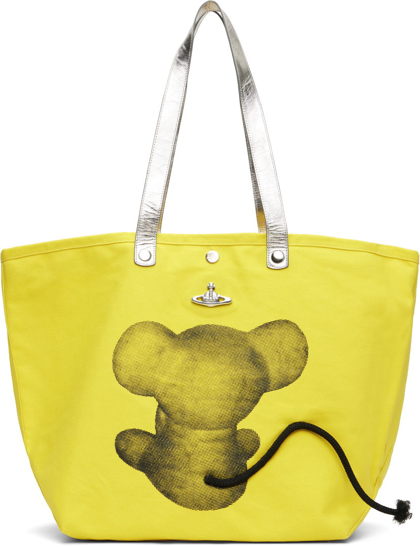 Tote bag Vivienne Westwood Vivienne Westwood Mouse Printed Canvas Shopper Tote Žltá | 4205007GU-W015D-