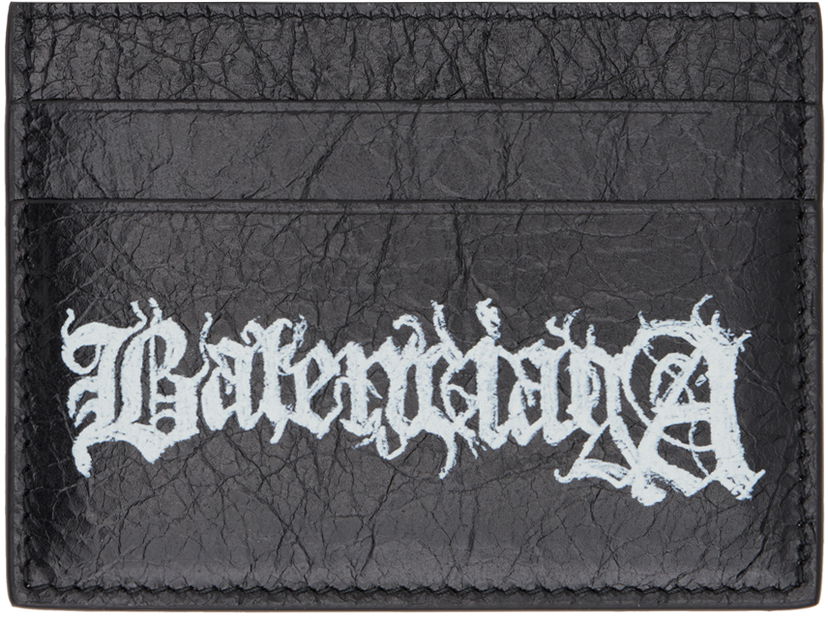 Peňaženka Balenciaga Printed Card Holder Čierna | 594309-2AAW3-1090