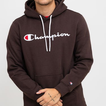 Mikina Champion Men's Script Logo Fleece Hoodie Hnedá | 219203-MS548, 2