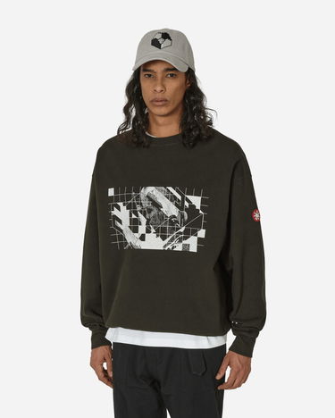 Mikina Cav Empt Washed Dimensions Crewneck Sweatshirt Black Čierna | CES25CS08 BLK, 1