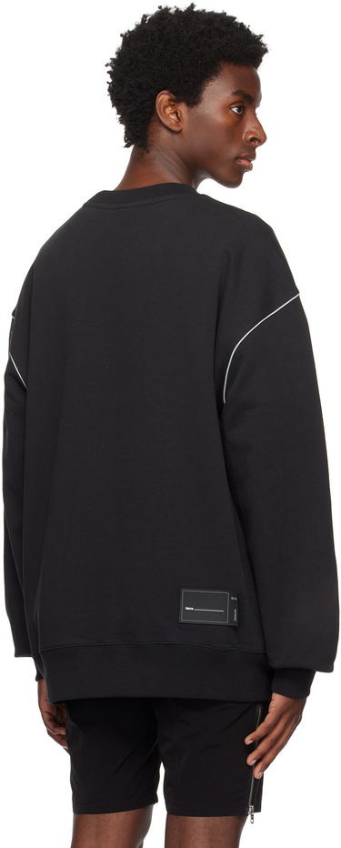 Mikina We11done Men's Reflective Stripe Sweatshirt Čierna | WD-SS5-19-048-BK, 2