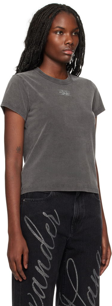 Tričko Alexander Wang Blade Logo Embossed T-Shirt Šedá | 4CC4241514, 1