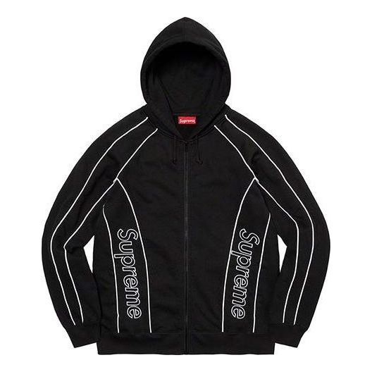 Mikina Supreme Track Paneled Zip Up Hoodie Čierna | SUP-FW21-164, 0