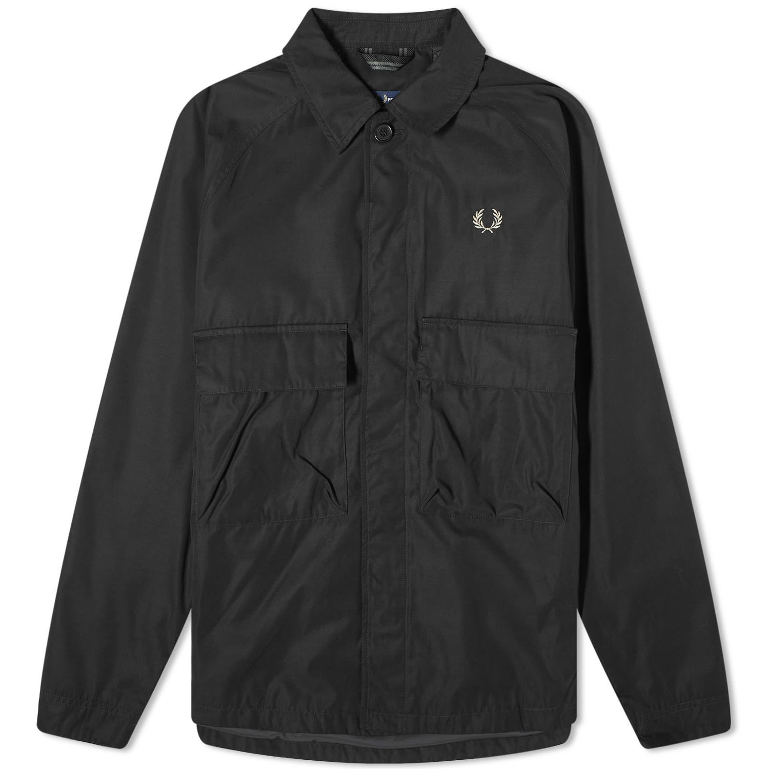 Kabáty Fred Perry Utility Overshirt Čierna | M6572-102, 0