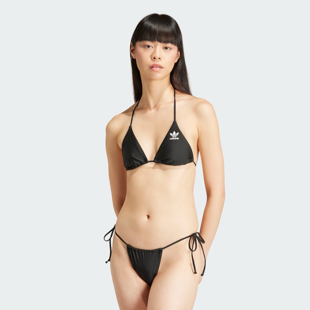 Plavky adidas Originals Adicolor Triangle Bikini Čierna | IT8632, 0