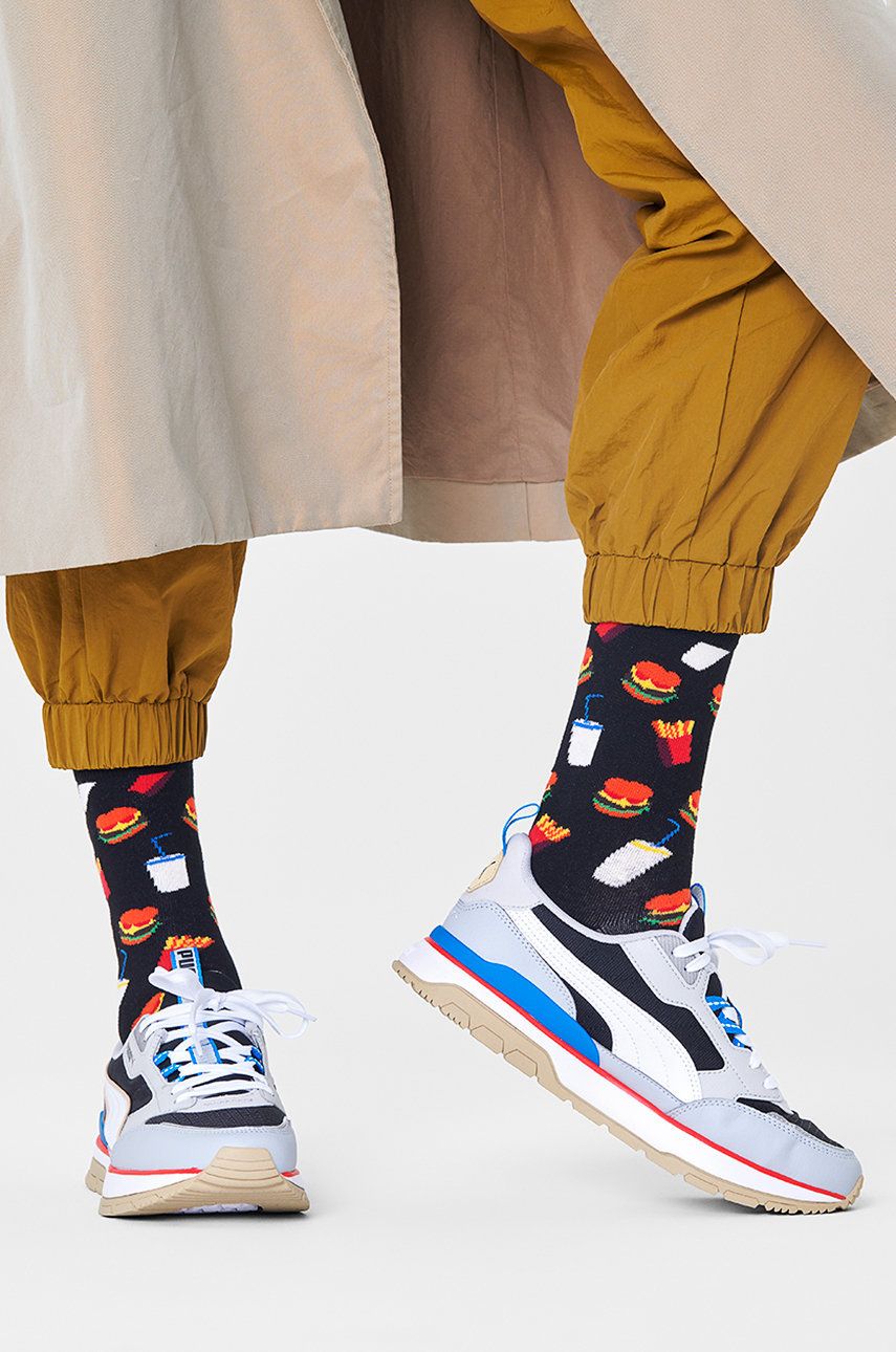 Ponožky Happy Socks Hamburger Čierna | HAM01.9050, 0