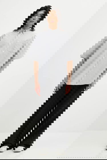 Košeľa Carhartt WIP Braxton Short Sleeve Button-Down Relaxed Fit Shirt Šedá | I031454.2V3XX, 4