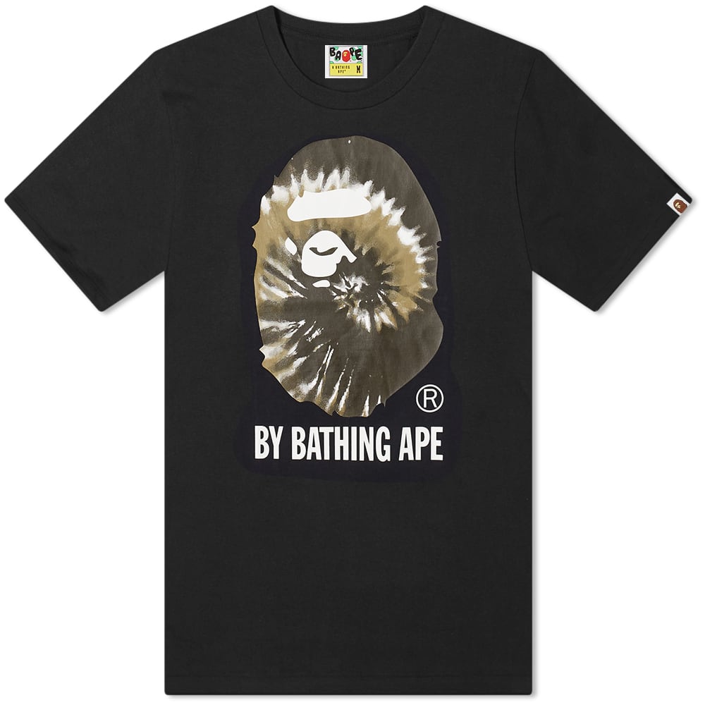 Tričko BAPE A Bathing Ape Tie Dye By Bathing Ape Tee Čierna | 001TEI801025M-BLK, 0