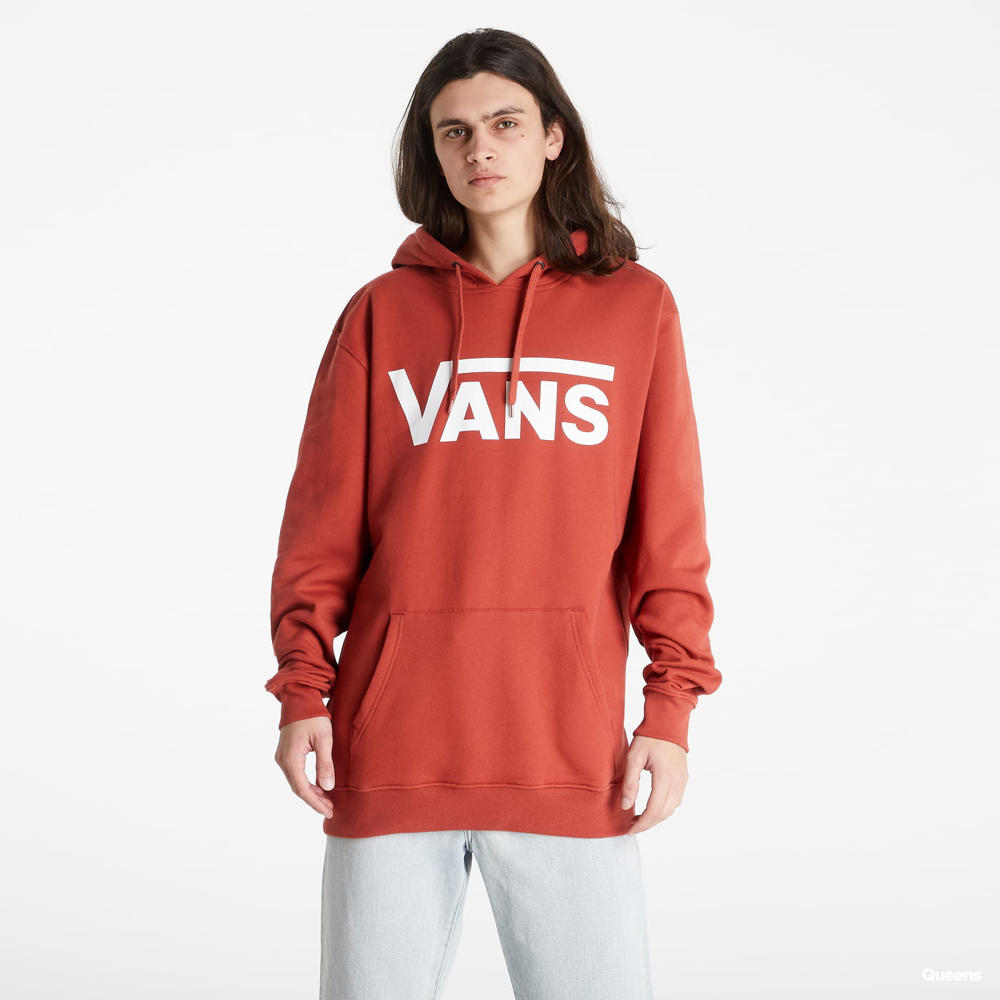 Mikina Vans Classic Pullover Hoodie II Červená | VN0A456BSQ61, 0