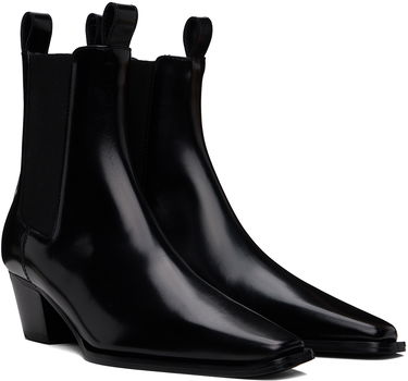 Tenisky a topánky TOTEME The City Leather Chelsea Boots Čierna | 233-8025-825, 3