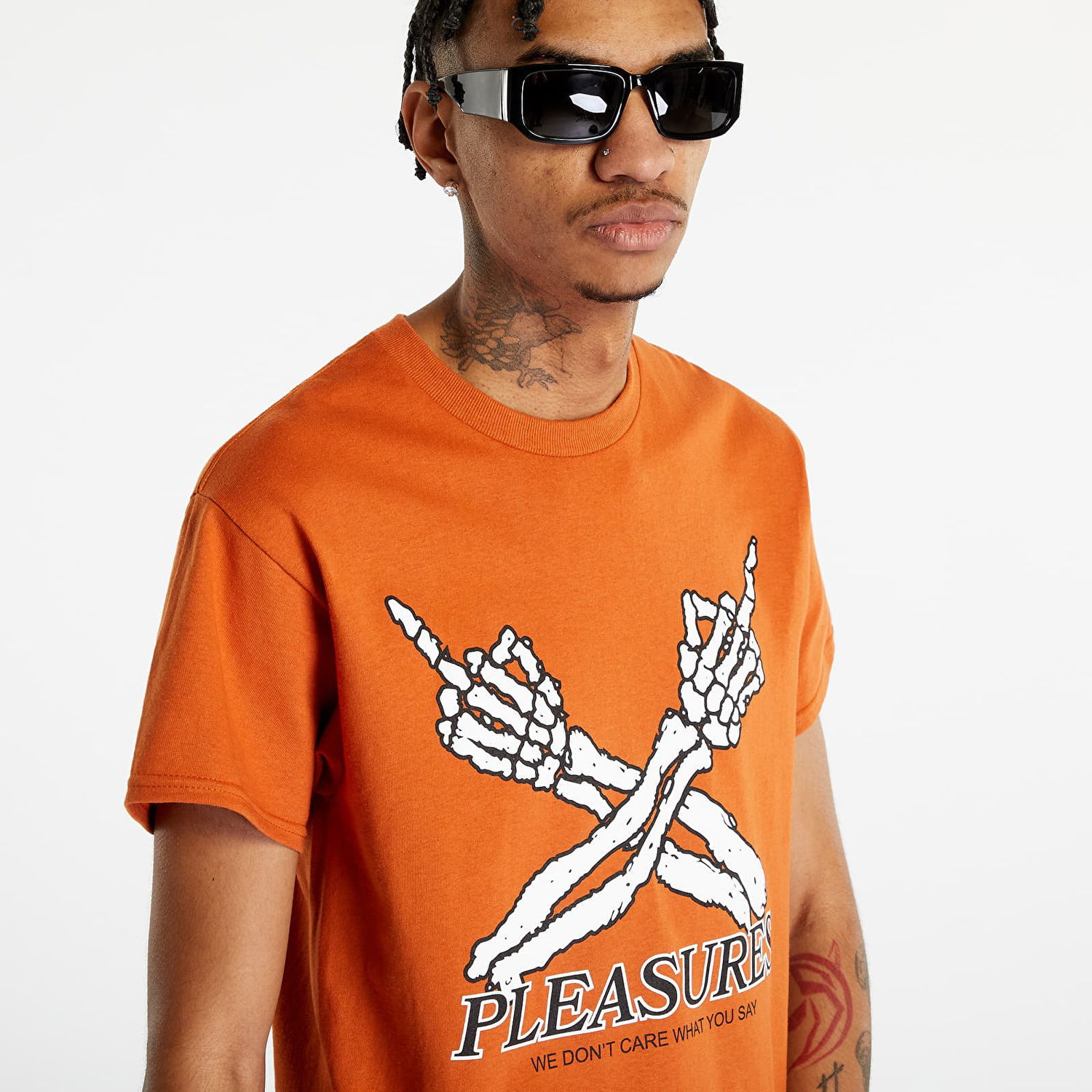 Tričko Pleasures Don't Care T-Shirt Oranžová | P23SP051 ORANGE, 0