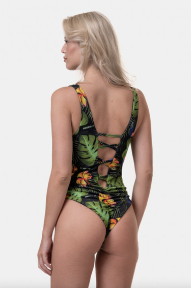 Plavky NEBBIA High-Energy Monokini Rôznofarebný | 560-JUNGLEGREEN, 4