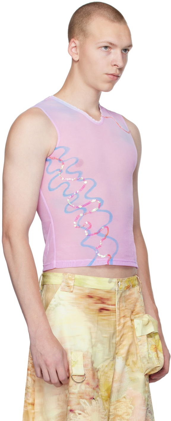 Collina Strada Sequinned Tank Top