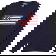 Flag Intarsia Crewneck