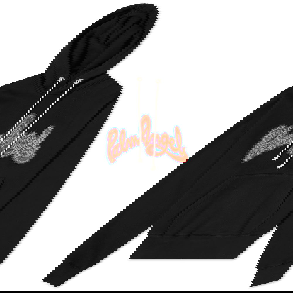 Mikina Palm Angels Script Logo Popover Hoody Čierna | PMBB058F21FLE0051020, 0