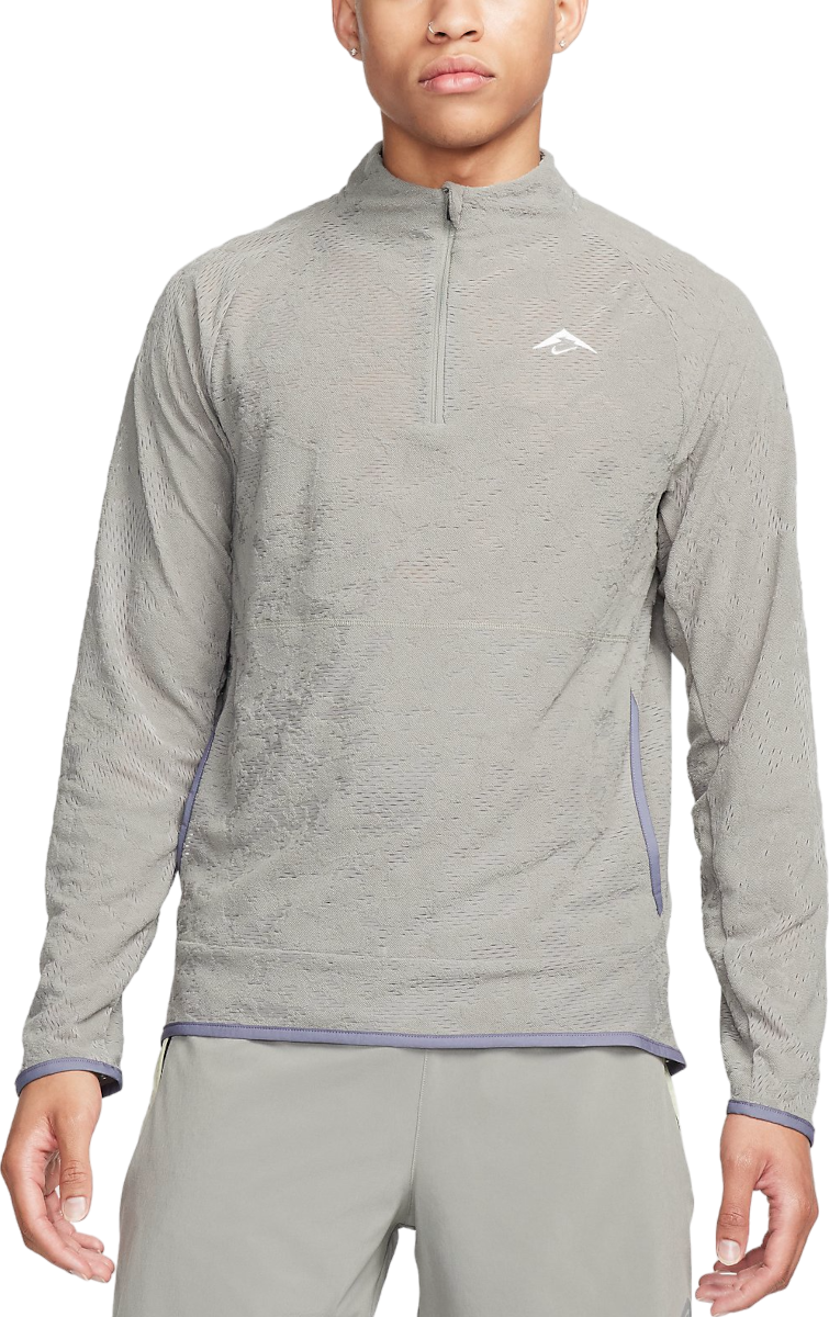 Polo tričko Nike M NK DF TRAIL MIDLAYER HZ Šedá | fb7535-053, 0