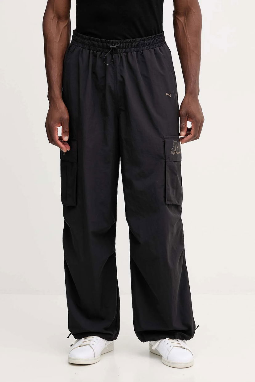 Cargo nohavice Puma PUMA x RIPNDIP Loose Fit Cargo Track Pants Čierna | 632417